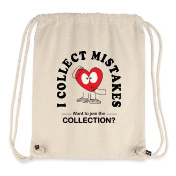 I Collect Mistakes – Funny Flirt Saying - Stanley/Stella Recycled Gym Bag - natural - Front