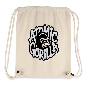 Atom-Gorilla-Graffiti-Emblem - Stanley/Stella recycelter Gym Bag - Naturweiß - Vorne