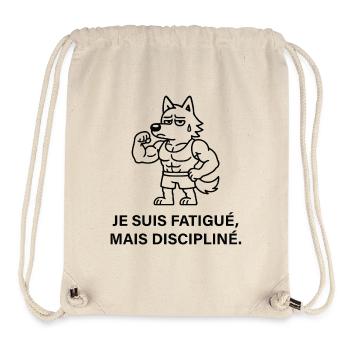 Loup Musclé Fatigué mais Discipliné - Sac à cordon recyclé Stanley/Stella - blanc naturel - Devant