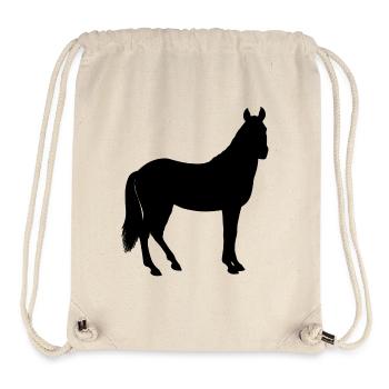 Cheval - Sac à cordon recyclé Stanley/Stella - blanc naturel - Devant