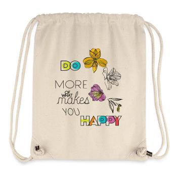 Be Happy - Stanley/Stella Recycled Gym Bag - natural - Front
