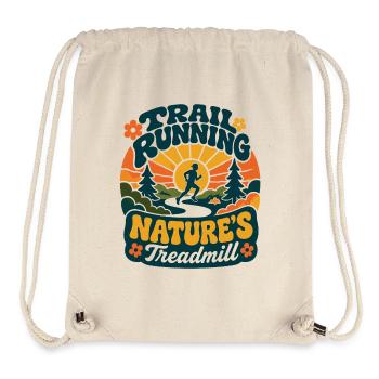 Trailrunning Natur's Laufband Retro - Stanley/Stella recycelter Gym Bag - Naturweiß - Vorne