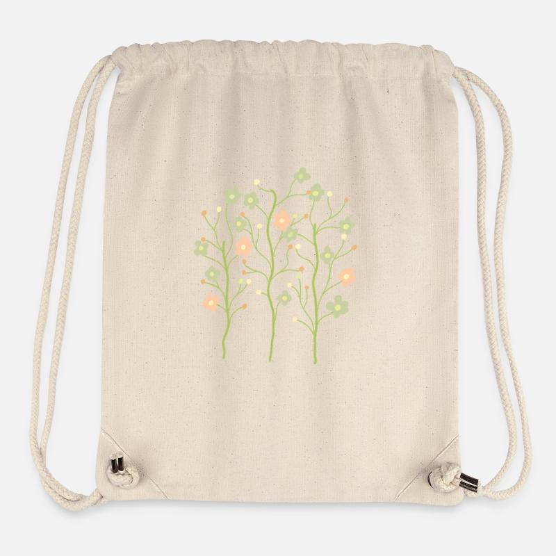 Flower - Stanley/Stella recycelter Gym Bag - Naturweiß