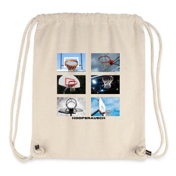 Hoopsrausch Collage - Stanley/Stella recycelter Gym Bag - Naturweiß - Vorne