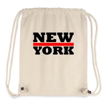 New York - Sac à cordon recyclé Stanley/Stella - blanc naturel - Devant