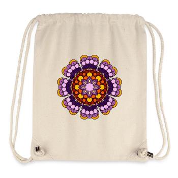 Art de la méditation Mandala - Sac à cordon recyclé Stanley/Stella - blanc naturel - Devant