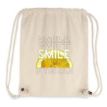 SMILE IF YOU CAN - Stanley/Stella recycelter Gym Bag - Naturweiß - Vorne