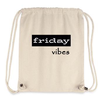 Friday Vibes - Stanley/Stella Recycled Gym Bag - natural - Front
