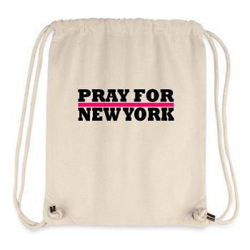 New York / Pray For New York - Stanley/Stella Recycled Gym Bag - natural - Front
