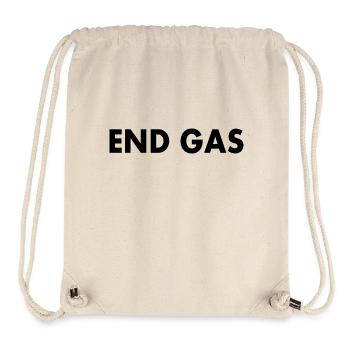 End gas - Stanley/Stella recycelter Gym Bag - Naturweiß - Vorne