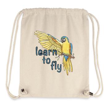 Parrot / Bird / Learning / Macaw / Flying / Wings - Stanley/Stella Recycled Gym Bag - natural - Front