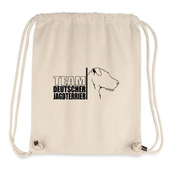 TEAM Terrier de chasse allemand chien Chien Wilsigns - Sac à cordon recyclé Stanley/Stella - blanc naturel - Devant