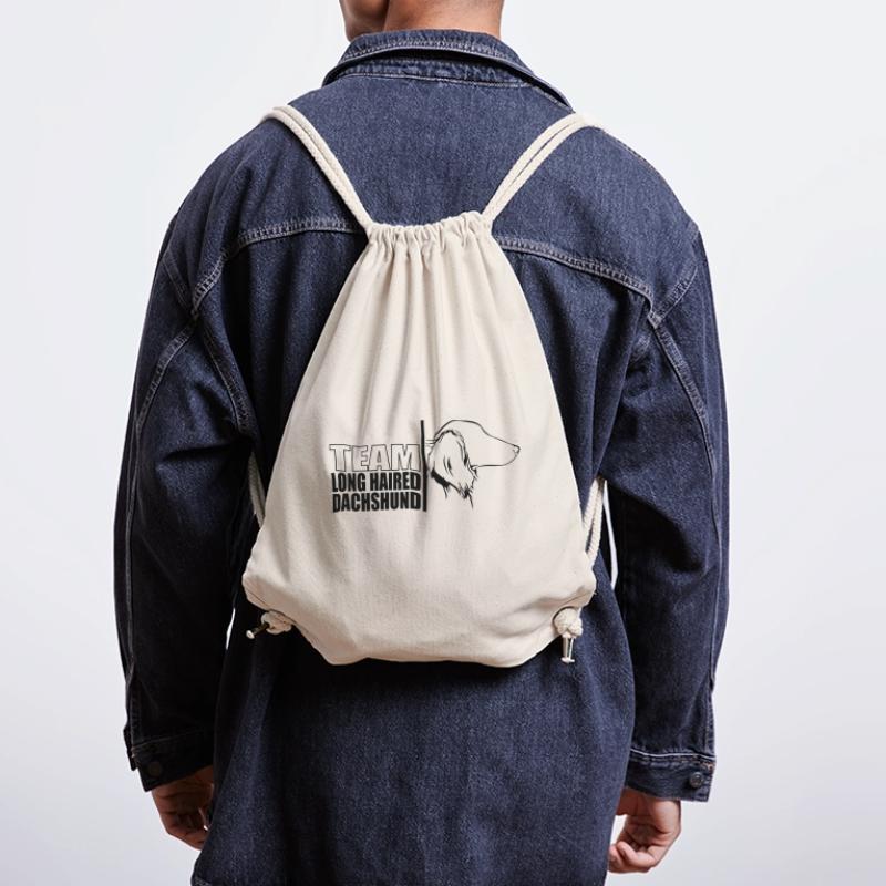 TEAM Long Haired Dachshund Hunde Dackel Wilsigns Stanley/Stella recycelter Gym Bag