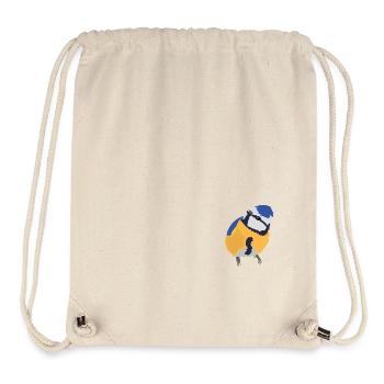 Blaumeise blue tit - Stanley/Stella recycelter Gym Bag - Naturweiß - Vorne
