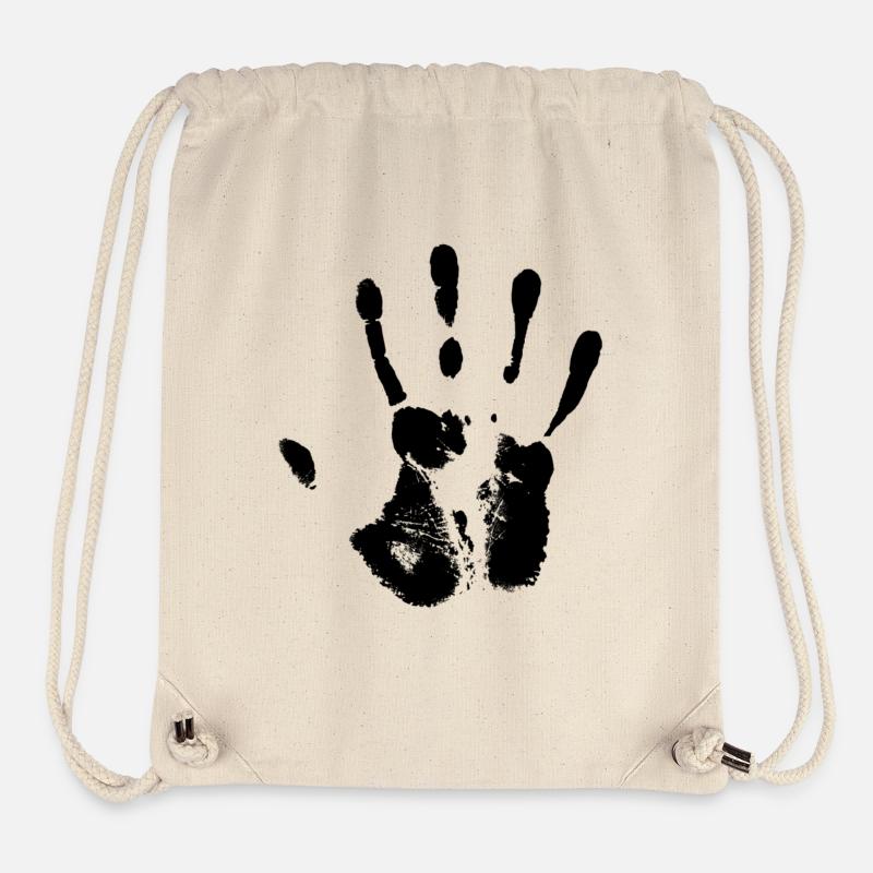 Black Hand - Stanley/Stella Recycled Gym Bag - natural