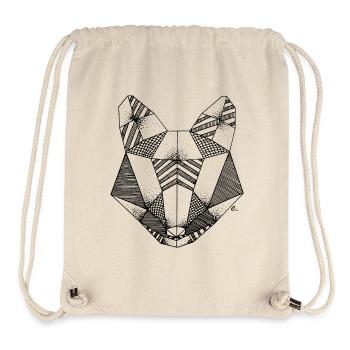 Origami Fuchs Kopf - Stanley/Stella recycelter Gym Bag - Naturweiß - Vorne