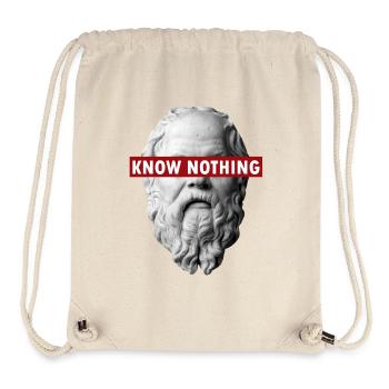 KNOW NOTHING SOCRATES - Stanley/Stella Recycled Gym Bag - natural - Front