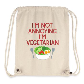 vegetarian vegan veggie salad salad1 - Stanley/Stella Recycled Gym Bag - natural - Front