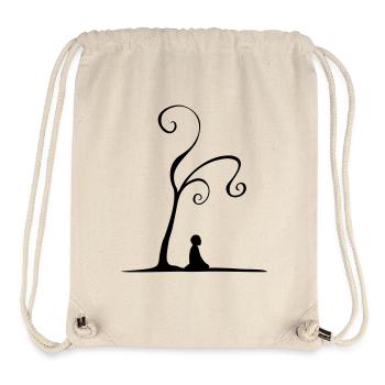 meditation under tree - Stanley/Stella Recycled Gym Bag - natural - Front