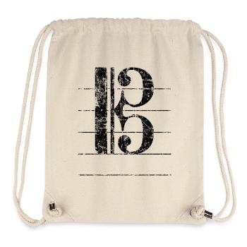 Clef Tenor - Sac à cordon recyclé Stanley/Stella - blanc naturel - Devant