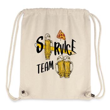 Service Team Bier - Stanley/Stella recycelter Gym Bag - Naturweiß - Vorne