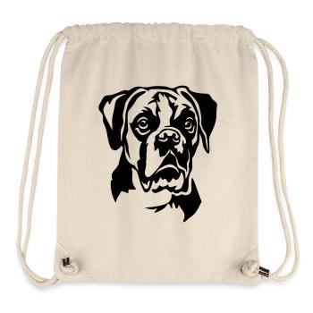 Tête de boxeur - Sac à cordon recyclé Stanley/Stella - blanc naturel - Devant