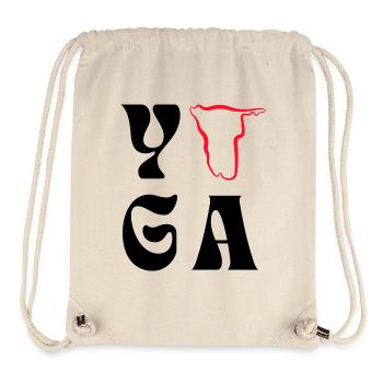 Yoga loves Namibia - Stanley/Stella recycelter Gym Bag - Naturweiß - Vorne