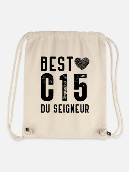 Best C15 du seigneur cadeau seigneurie - Sac à cordon recyclé Stanley/Stella - blanc naturel