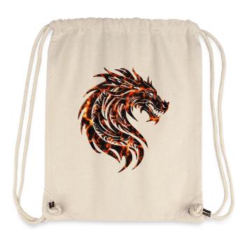 Fantasy Dragon Anime Dragon Head Mythical reptile - Stanley/Stella Recycled Gym Bag - natural - Front