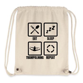 Essen Schlafen Trampolin Wiederholen - Stanley/Stella recycelter Gym Bag - Naturweiß - Vorne