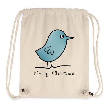 CHRISTMAS. MERRY CHRISTMAS. MERRY CHRISTMAS. NEW YEAR’S DAY - Stanley/Stella Recycled Gym Bag - natural - Front