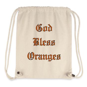 GodBlessOranges - Stanley/Stella Recycled Gym Bag - natural - Front