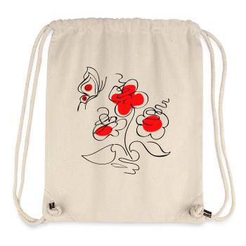 Fleur Image Fleurs - Sac à cordon recyclé Stanley/Stella - blanc naturel - Devant