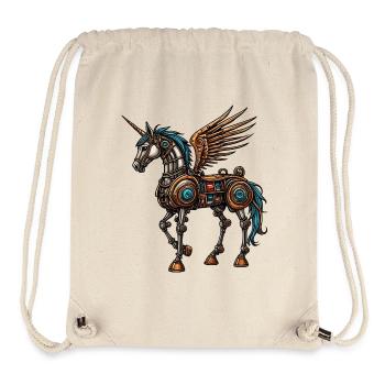 Dampf-Punk-Pferd - Stanley/Stella recycelter Gym Bag - Naturweiß - Vorne