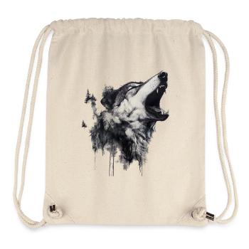 Die Wolfsangst, ein komplexes Phänomen - Stanley/Stella recycelter Gym Bag - Naturweiß - Vorne