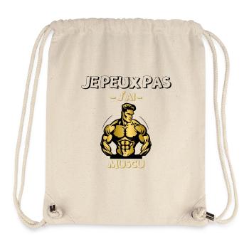 I can't I have muscled - Stanley/Stella Recycled Gym Bag - natural - Front
