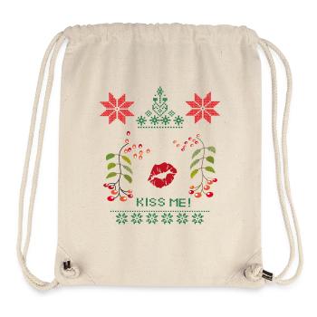 Gui de Noël - Sac à cordon recyclé Stanley/Stella - blanc naturel - Devant