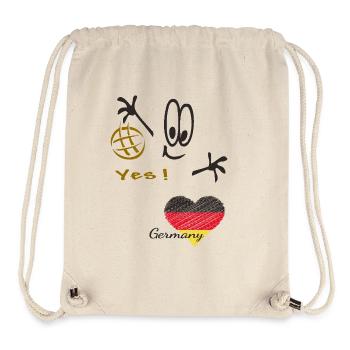 Handball 2025 Deutschland - Stanley/Stella recycelter Gym Bag - Naturweiß - Vorne