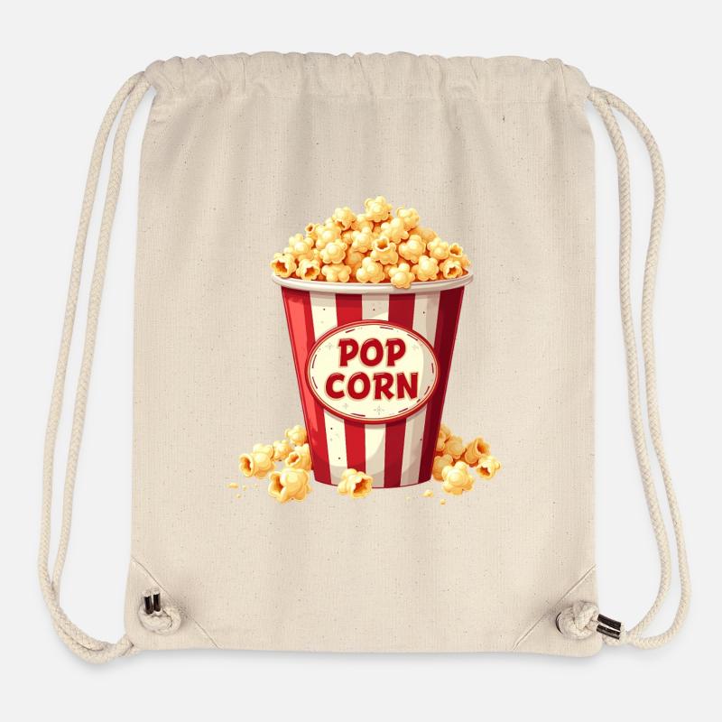 Carnaval costumé de pop-corn - Sac à cordon recyclé Stanley/Stella - blanc naturel