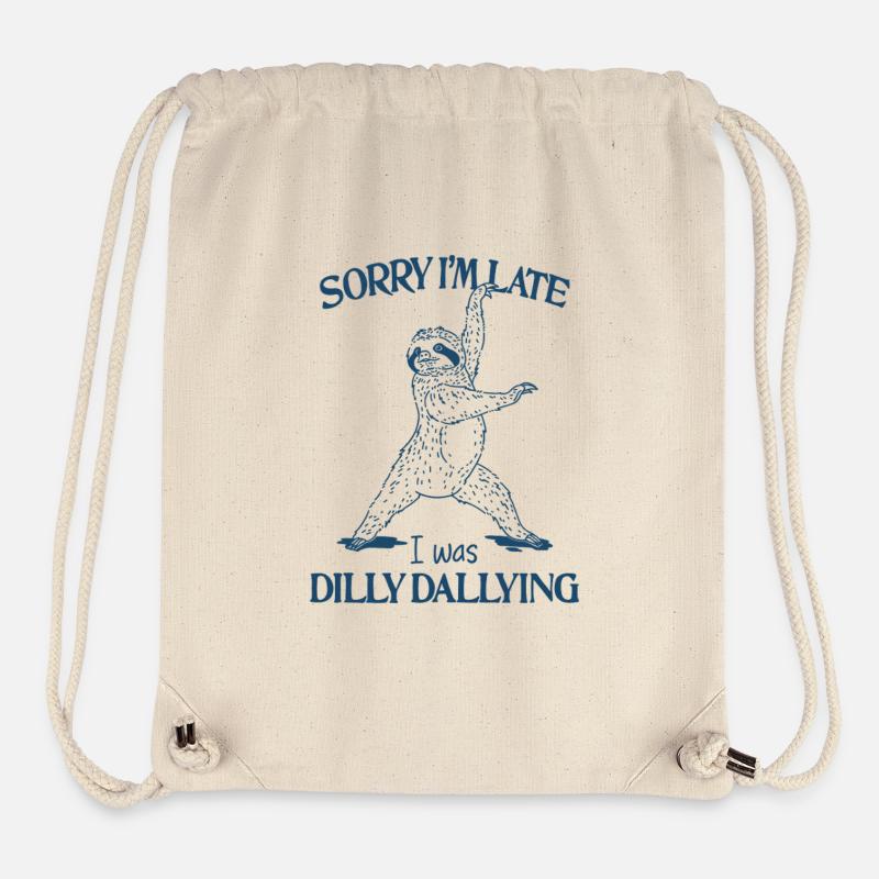 I Was Dilly Dallying - Stanley/Stella Recycled Gym Bag - natural