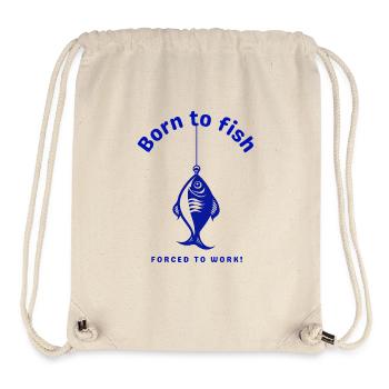 Reel Life, Real Fun - Angler, Gift, Nature - Stanley/Stella Recycled Gym Bag - natural - Front