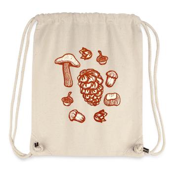 Rustic autumn decoration illustration - Stanley/Stella Recycled Gym Bag - natural - Front