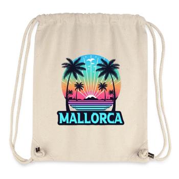 Mallorca Neon Sunset - Stanley/Stella Recycled Gym Bag - natural - Front