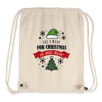 Weihnachtsmuffel Spruch Anti Weihnachten - Stanley/Stella recycelter Gym Bag - Naturweiß - Vorne