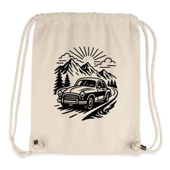 Voiture de collection - Sac à cordon recyclé Stanley/Stella - blanc naturel - Devant