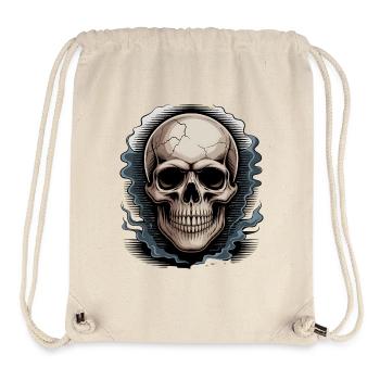 Skull in Smoke Aura - Stanley/Stella Recycled Gym Bag - natural - Front