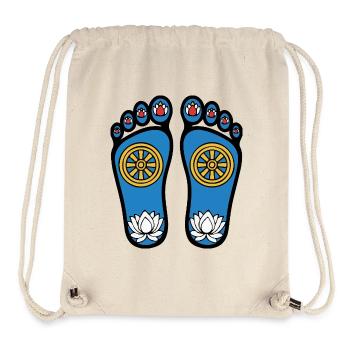 Pieds de Bouddha - Sac à cordon recyclé Stanley/Stella - blanc naturel - Devant