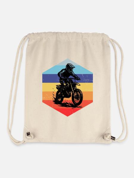 In a nutshell: motocross - Stanley/Stella Recycled Gym Bag - natural