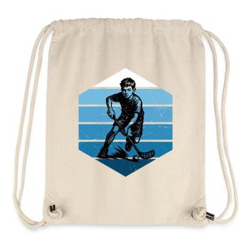 Floorball Liebe zum Anziehen - Stanley/Stella recycelter Gym Bag - Naturweiß - Vorne