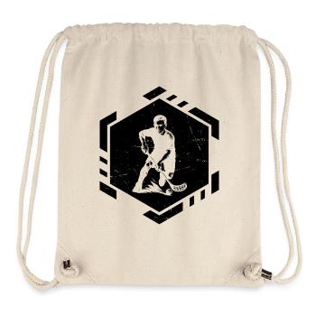 Funny floorball motif - Stanley/Stella Recycled Gym Bag - natural - Front